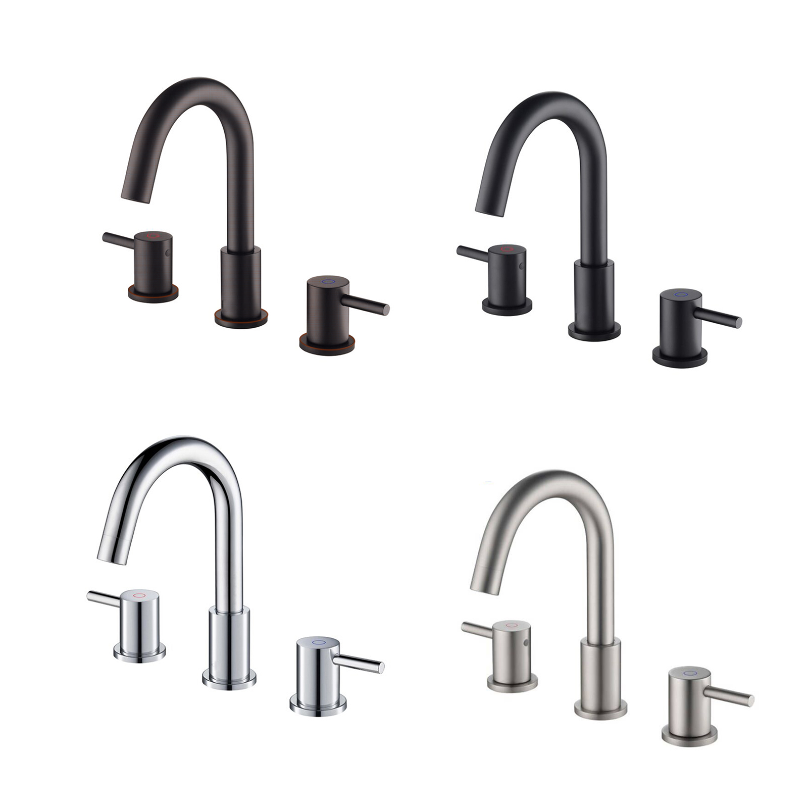 Meilleures ventes de robinets de bassin de robinet de mode Salle de bains sanitaire de 8 pouces de large robinet de propagation