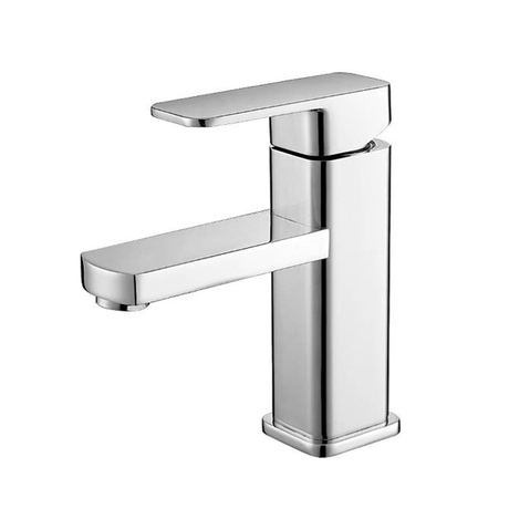 Robinet d'eau de salle de bains de vanité de lavabo de toilette monotrou en laiton